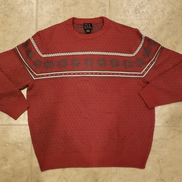 Jos. A. Bank Snowflake Holiday Crewneck Sweater - Picture 3 of 6
